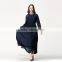 new muslim dress fashion jacquard sleeve chiffon dubai abaya islamic clothing