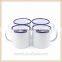 Promotional Gift Items High Quality Personalized Private Label White Enamel Camping Mug Enamel Cup Enamelware Wholesale