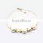 Fashionable Stainless Steel Gold Pearl Jewelry Set for Women