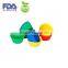 Wholesale BPA Free Reusable 12 Cup Silicone Muffin Baking Cup