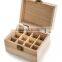 High quality wooden essential oil Bottle storage box wood box