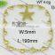 Fashion latest gold bracelet design for girls