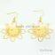 Flower Charm Earrings Made of 316L Stainless Steel