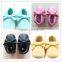 Kapu manufacture baby shoes moccasin shoes bow and fringe design from Kapu