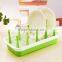 Dish Plate Drying Rack Organizer Drainer Plastic Storage Holder Kitchen