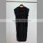 Fashion black sleeveless dress/special design