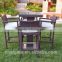 2017 Trade Assurance High Quality Guaranteed PE Rattan Resin Wicker Glassic table set for garden and patio