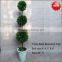 Preserved boxwood triple balls tree topiary