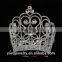 Fashion Crystal Silver plated Full Round princess crown for girls