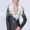New Fashion Clothing Manufacturers Premium Women PU Jacket With Fur Collar