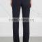 Wholesale Women Apparel Concealed Zip Navy Straight-leg Stretch Wool Trousers(DQE0361P)