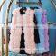 2015 hot sale fashion luxury import long lady faux fox fur vest woman dress