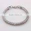 Black gun plating bracelet jewelry Italian link cicret mens Bangle stainless steel bracelet for men