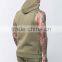 tech fleece custom sleeveless hoodie for men hot sale plain tracksuit top full face zip hoodie oem gym hoodie wholesale