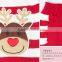 christmas gift reindeer red white striped pet sweater