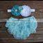 Cute cotton baby ruffle bloomer with bowknot infant diaper cover wholesale children's boutique clothes