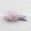 Myfur Lavender Purple Cute Mink Fur Ball Pom Pom Hairpin Accessory Wholesale