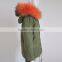 Myfur Customized Luxury Raccoon Fur Hood Women Fur Parka Wholesale