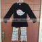 custom wholesale baby girls 100% cotton Christmas Holiday outfits