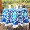 table cloth round Beach Towel Thick Terry with Fringe Tassels