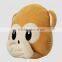 Factory direct plush monkey emoji pillow plush