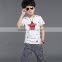 B40727A 2017 summer hot sale boys children cotton t shirts and shorts