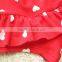 2017 red fashion girls summer swimsuits kids swimwear