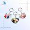 Low price of plastic crafts custom design plastic keychain with good service