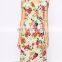 China wholesale Women clothing summer dresses for women cap sleeve long maxi dress floral printed evening dress for seniors 2015