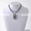 Fashion Leather choker with gold charms