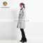 Fashion Stylish Down Long Grey Ladies Coat Suit Designs