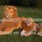 china manufacturer realistic life size lion wild animal plush toy