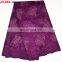 Quality heavy lace lilac voile lace/100% cotton swiss voile lace fabric/cotton voile lace