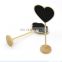 Wedding Decoration Message Tag Heart Shape Wood Frame Blackboard