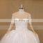 Elegant Multi Layers Long Sleeve Lace Ball Gown Wedding Dress Bridal 2017