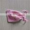 Pink velvet small wedding gift bag