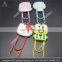 cute new silicone and metal couples bookmark custom decoration promotion gift