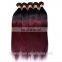 Brazilian Ombre Color T1b-99j Wine Colored Straight Hair Weave Red Braiding Hair