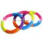 Durable 3 sizes rubber dog biting chewing ring toy fresh colors dog ring with thorns