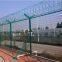 358 High Security Anti Climb Y Shaped PVC Coated Airport Fence with Razor Barbed Wire