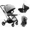 Fantastic trend expedition premium fancy design luxury 3 in 1 aluminum alloy baby stroller