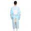 Disposable isolation gown PE/CPE blue disposable isolation gown Level 3 Polyethylene Thumb Loop PE Isolation Gown