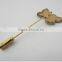 Butterfly Design Stick Lapel Hat Pin Brooch Black Silver Enamel Gold Tone Metal