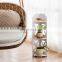 Bathroom wooden Caddy Shower Waterproof Ladder bathroom Corner wood  Shelf