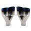 7021 Blue Burn Double Wall Flexible Exhaust Pipe Stainless Steel Exhaust Tip