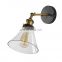 New Modern Clear Glass LED Vintage Retro Industrial Decorative Lamp Wall Lamp