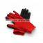 Red Nylon Mechanics Exfoliating Anti Slip Black Latex Coated Crinkle Work Construction Glove