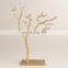 Gold Plated Tree Leafs Wall Sculpture
