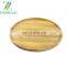 Organic Bamboo Round Serving Plate wood serving tray for snack fruit cakes
