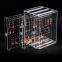 Acrylic Jewelry Storage Box Earring Display Stand Organizer Holder with 3 Vertical Drawer